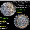 Image 1 : 1903-p Rainbow Toned Morgan Dollar $1 Grades Select Unc