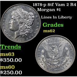 1878-p 8tf Vam 2 R4 Morgan Dollar $1 Grades Select Unc