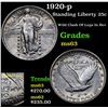 Image 1 : 1920-p Standing Liberty Quarter 25c Grades Select Unc