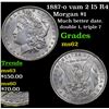 Image 1 : 1887-o vam 2 I5 R4 Morgan Dollar $1 Grades Select Unc