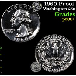1960 Proof Washington Quarter 25c Grades GEM++ Proof