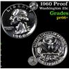 Image 1 : 1960 Proof Washington Quarter 25c Grades GEM++ Proof