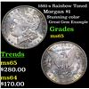 Image 1 : 1881-s Rainbow Toned Morgan Dollar $1 Grades GEM Unc