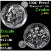 Image 1 : 1950 Proof Roosevelt Dime 10c Grades Choice+ Proof