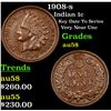 Image 1 : 1908-s Indian Cent 1c Grades Choice AU/BU Slider
