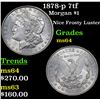 Image 1 : 1878-p 7tf Morgan Dollar $1 Grades Choice Unc