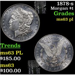 1878-s Morgan Dollar $1 Grades Select Unc PL