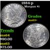 Image 1 : 1884-p Morgan Dollar $1 Grades Select+ Unc