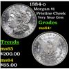 Image 1 : 1884-o Morgan Dollar $1 Grades Choice+ Unc
