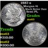 Image 1 : 1887-s Morgan Dollar $1 Grades Select Unc