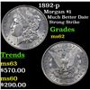 Image 1 : 1892-p Morgan Dollar $1 Grades Select Unc