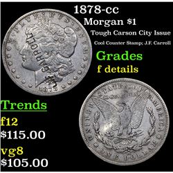 1878-cc Morgan Dollar $1 Grades f details