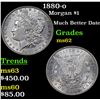Image 1 : 1880-o Morgan Dollar $1 Grades Select Unc