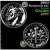 Image 1 : 1960 Roosevelt Dime 10c Grades GEM+ Proof