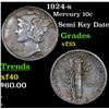 Image 1 : 1924-s Mercury Dime 10c Grades vf++