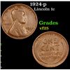 Image 1 : 1924-p Lincoln Cent 1c Grades vf+