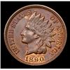 Image 2 : 1890 Indian Cent 1c Grades Choice+ Unc BN