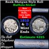 Image 1 : Buffalo Nickel Shotgun Roll in Old Bank Style 'Bell Telephone'  Wrapper 1919 & d Mint Ends