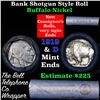 Image 1 : Buffalo Nickel Shotgun Roll in Old Bank Style 'Bell Telephone'  Wrapper 1919 & d Mint Ends
