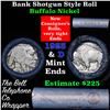 Image 1 : Buffalo Nickel Shotgun Roll in Old Bank Style 'Bell Telephone'  Wrapper 1923 & d Mint Ends