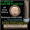Image 1 : ***Auction Highlight*** Uncirculated 1c orig shotgun roll, 1955-p (fc)