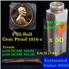 ***Auction Highlight*** Proof 1976-s Lincoln cent 1c roll, 50 pieces (fc) (fc)