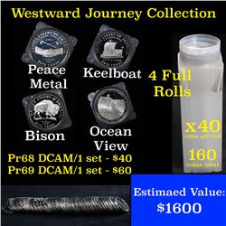 ***Auction Highlight*** Westward Journey Nickel Rolls (2004-s Peace, 2005-s Bison, 2005-s Ocean View