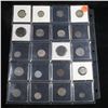 Image 2 : Page of 20 Mixed coins Barber 25c, Braided Hair 1c, Washington 25c, Liberty 5c, Indian 1c, Buffalo 5