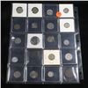 Image 2 : Page of 20 Mixed coins Mercury 10c, Braided Hair 1c, Washington 25c, Liberty 5c, Indian 1c, Buffalo 
