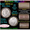 Image 1 : ***Auction Highlight*** Full solid Key date 1879-cc Morgan silver dollar roll, 20 coins (fc)