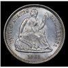 Image 2 : 1861-p Seated Liberty Half Dime 1/2 10c Grades Select+ Unc