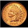 Image 2 : 1907 Indian Cent 1c Grades Choice+ Unc RB