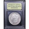 Image 4 : ***Auction Highlight*** 1879-cc Vam 3 Top 100 Morgan Dollar $1 Graded Choice AU/BU Slider By USCG (f