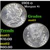 Image 1 : 1901-o Morgan Dollar $1 Grades Select Unc