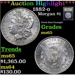 ***Auction Highlight*** 1882-o Morgan Dollar $1 Graded GEM Unc By USCG (fc)