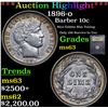 Image 1 : ***Auction Highlight*** 1896-o Barber Dime 10c Graded Select Unc By USCG (fc)