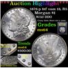 Image 1 : ***Auction Highlight*** 1878-p 8tf vam 18, R5 Morgan Dollar $1 Graded Choice Unc BY USCG (fc)