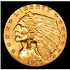 Image 2 : ***Auction Highlight*** 1910-p Gold Indian Quarter Eagle $2 1/2 Graded Select+ Unc By USCG (fc)