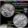 Image 1 : ***Auction Highlight*** 1936 Bridgeport Old Commem Half Dollar 50c Graded GEM++ Unc By USCG (fc)