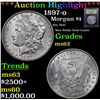 Image 1 : ***Auction Highlight*** 1897-o Morgan Dollar $1 Graded Select Unc By USCG (fc)
