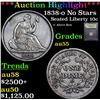 Image 1 : ***Auction Highlight*** 1838-o No Stars Seated Liberty Dime 10c Graded Choice AU By USCG (fc)