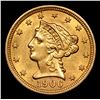Image 2 : ***Auction Highlight*** 1906-p Gold Liberty Quarter Eagle $2 1/2 Graded Select+ Unc BY USCG (fc)