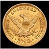 Image 3 : ***Auction Highlight*** 1906-p Gold Liberty Quarter Eagle $2 1/2 Graded Select+ Unc BY USCG (fc)