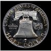 Image 3 : ***Auction Highlight*** 1954 Franklin Half Dollar 50c Graded GEM Proof Deep Cameo BY USCG (fc)