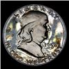 Image 6 : ***Auction Highlight*** 1954 Franklin Half Dollar 50c Graded GEM Proof Deep Cameo BY USCG (fc)