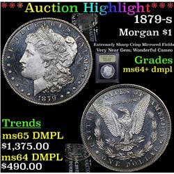 ***Auction Highlight*** 1879-s Morgan Dollar $1 Graded Choice Unc+ DMPL By USCG (fc)