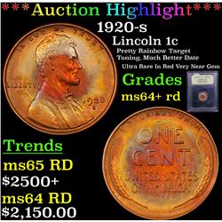 ***Auction Highlight*** 1920-s Lincoln Cent 1c Graded Choice+ Unc RD By USCG (fc)