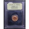 Image 4 : ***Auction Highlight*** 1920-s Lincoln Cent 1c Graded Choice+ Unc RD By USCG (fc)