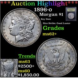 ***Auction Highlight*** 1896-o Morgan Dollar $1 Graded Select Unc By USCG (fc)