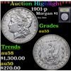 Image 1 : ***Auction Highlight*** 1901-p Morgan Dollar $1 Graded Select AU BY USCG (fc)